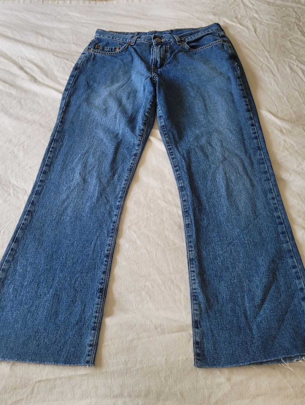 Vintage Lucky Brand Womens Peanut Pant Jeans Lower Rise Flare Sz 8/29 Festival